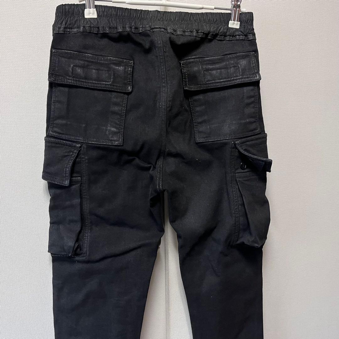 Rick Owens DRKSHDW MASTODONデニム Mブラックカーゴ