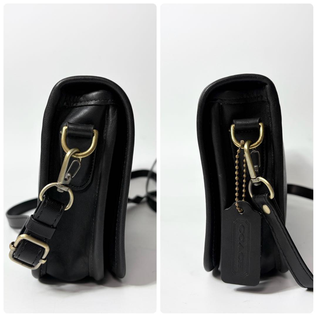 オールドコーチ　ターンロック　ショルダーバッグ　ブラック　カメラ　vintage