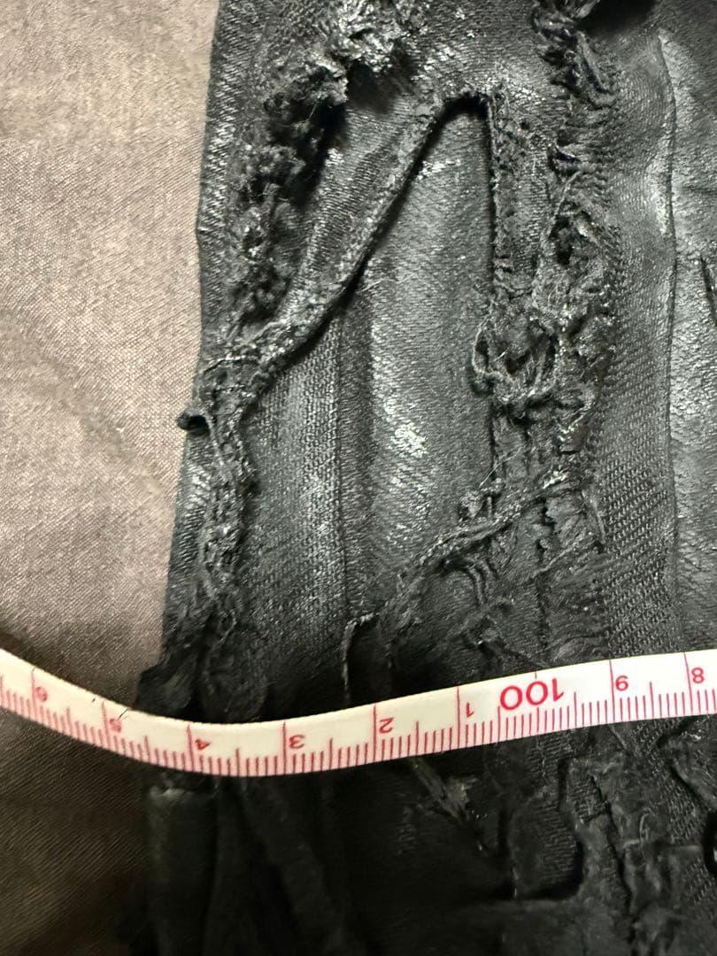 BLACK OF EXIT ワックスデニム デストロイデニム RickOwens