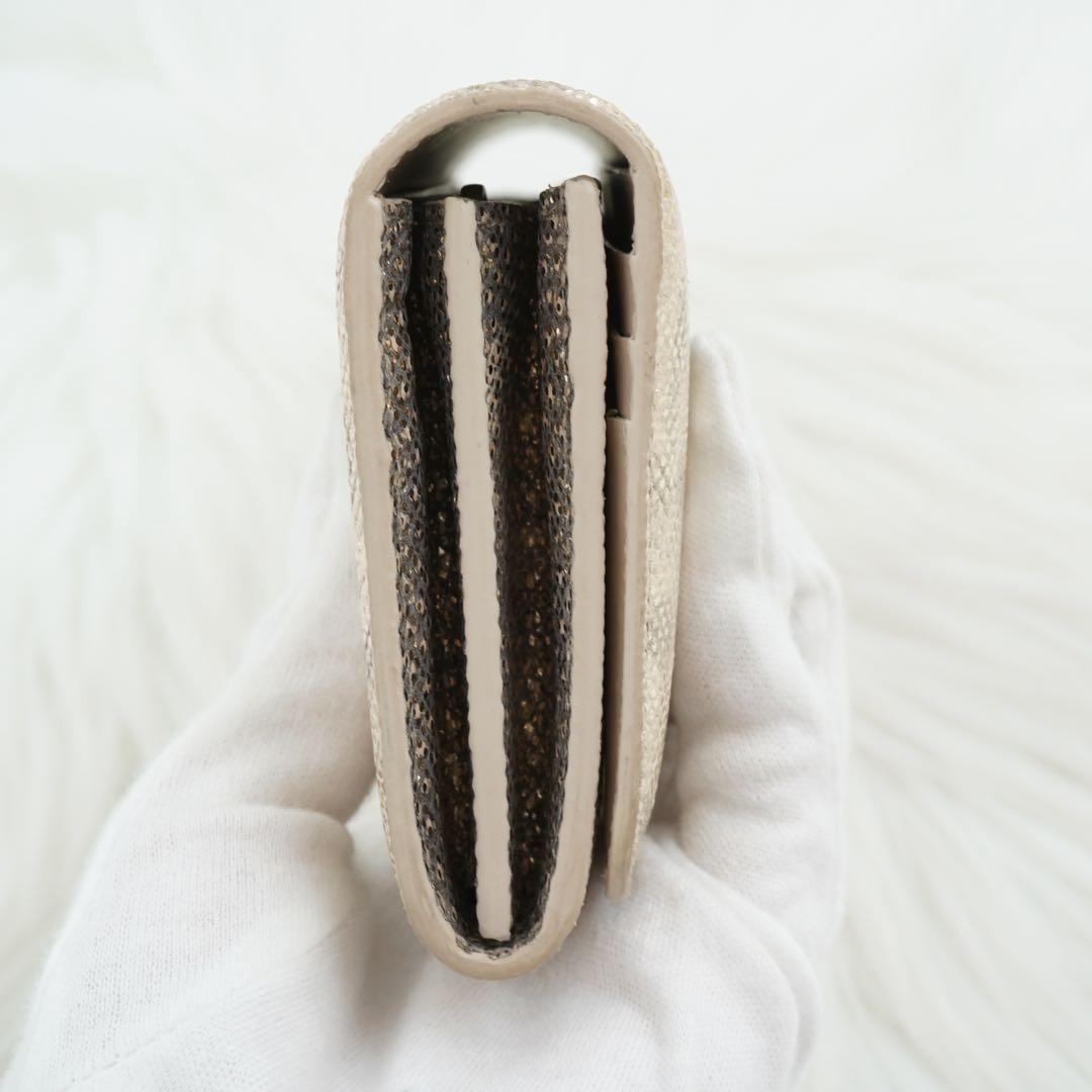 未使用品　箱付き　BVLGARI ブルガリ　長財布　レザー　サークル金具　希少