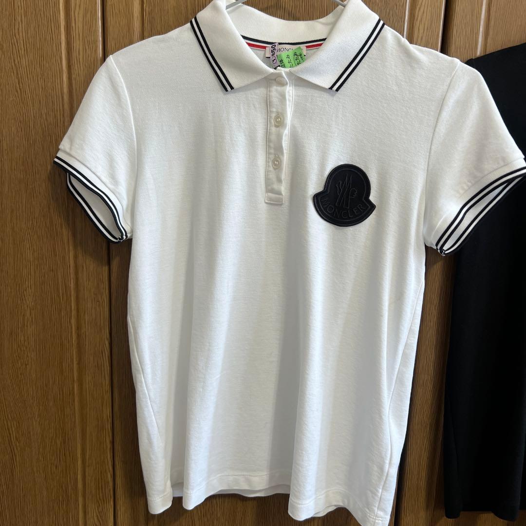 Moncler ポロシャツ ホワイト ブラック セット　2枚セット