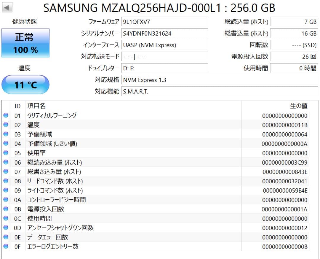 SSD NVMe PCIe 256GB 3枚セット
