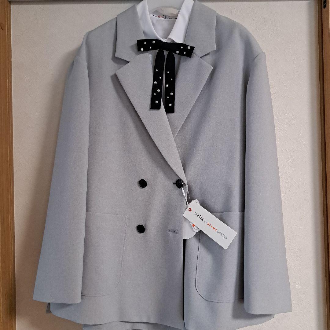 【新品】waltz by BEAMS DESIGN グレー パンツスーツ 160