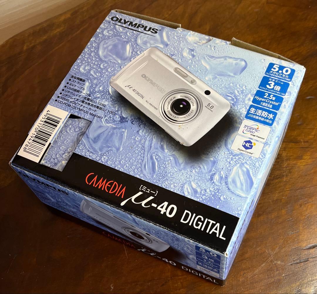 デジタルカメラ　オリンパス　 μ-40 DIGITAL 5.0メガピクセル　新品