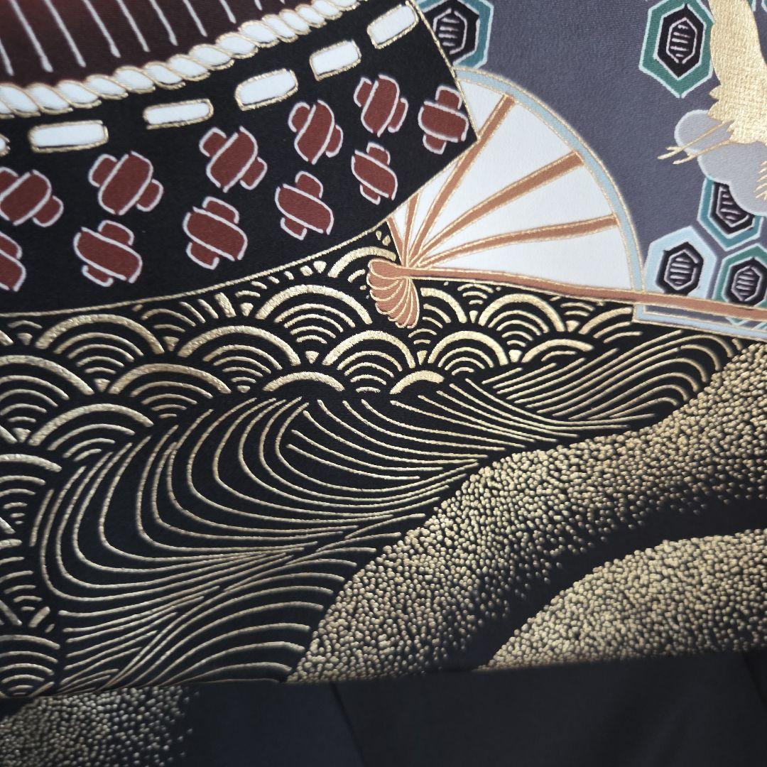 No36　正絹　男の子お祝い着物　長襦袢付き　産着　七五三