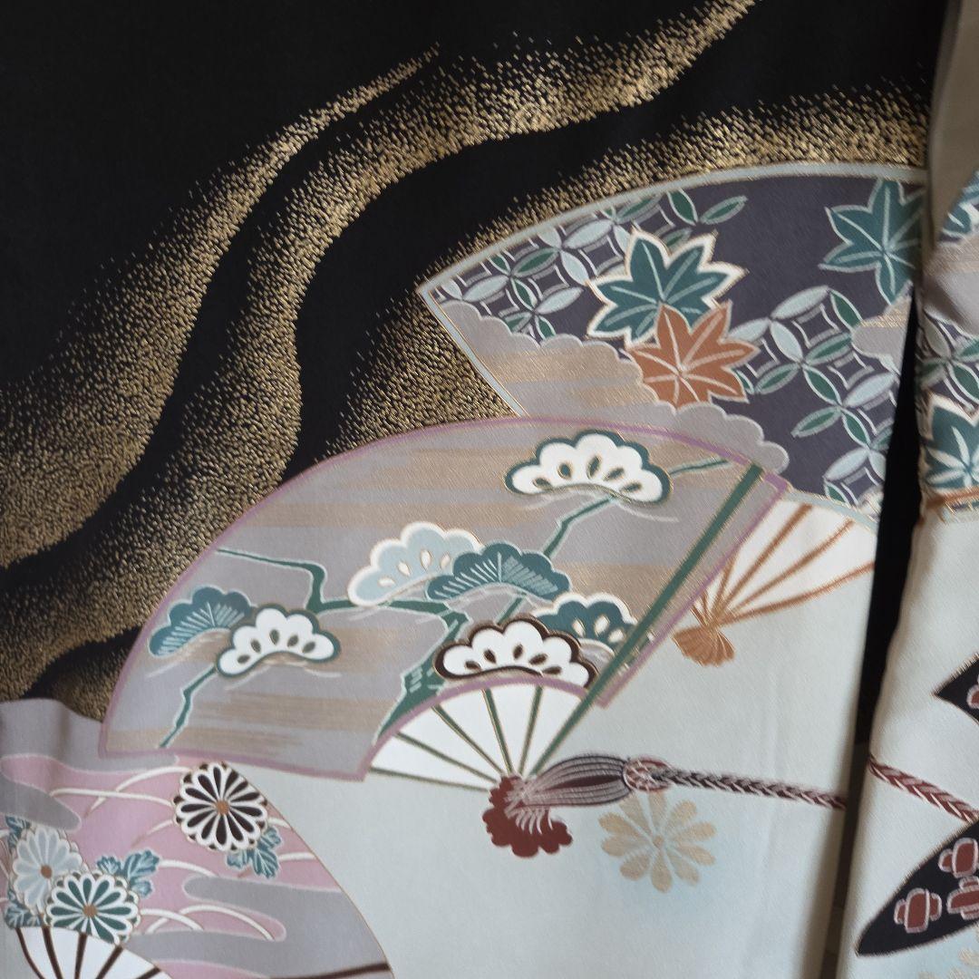 No36　正絹　男の子お祝い着物　長襦袢付き　産着　七五三