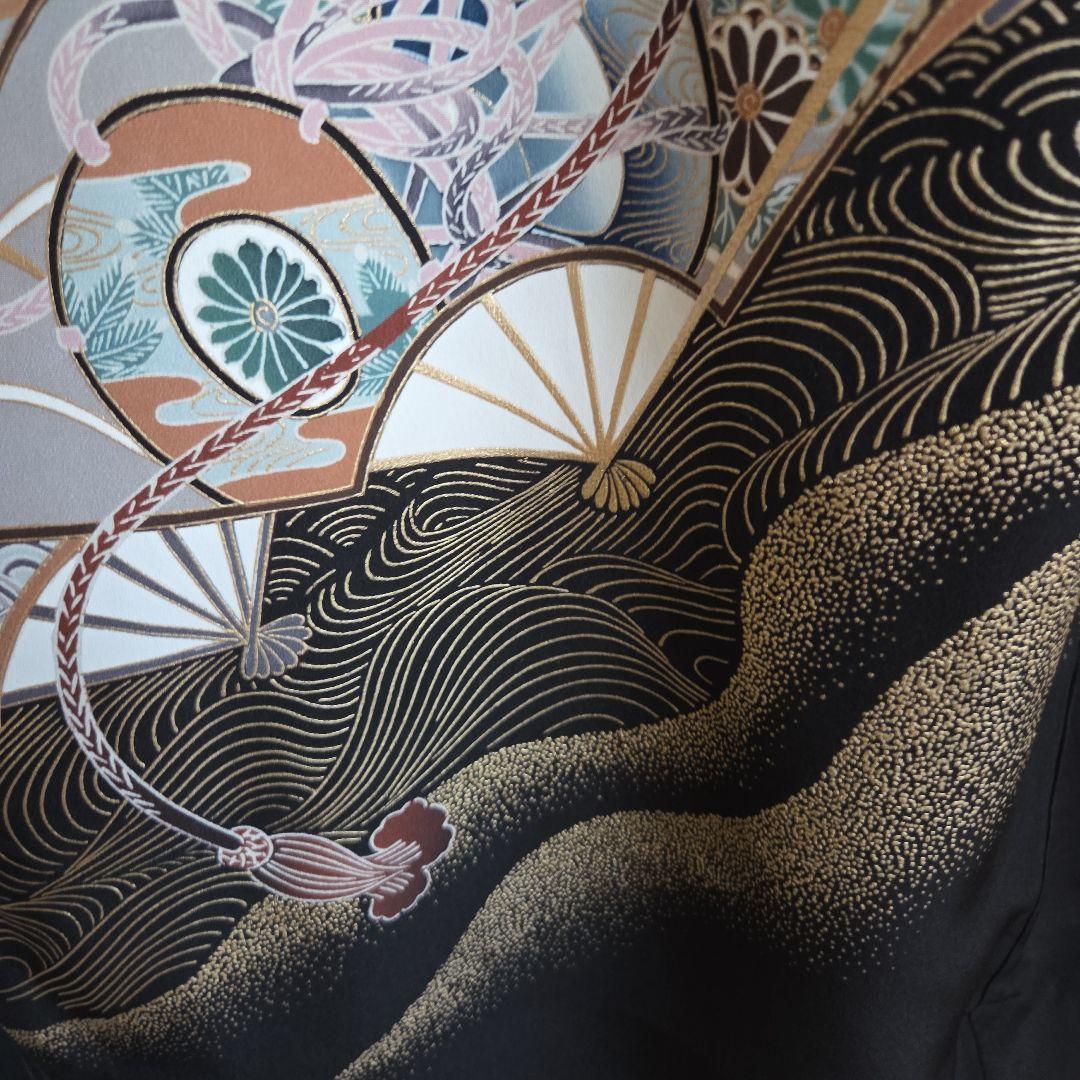 No36　正絹　男の子お祝い着物　長襦袢付き　産着　七五三