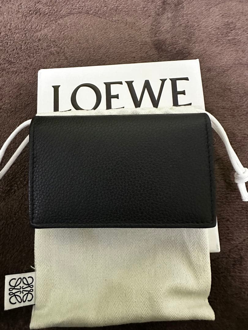 LOEWE ブラック レザー 名刺入れ・カードケース