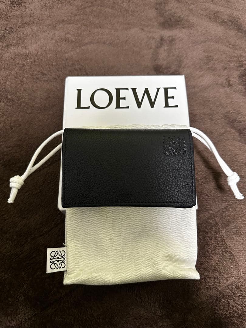 LOEWE ブラック レザー 名刺入れ・カードケース