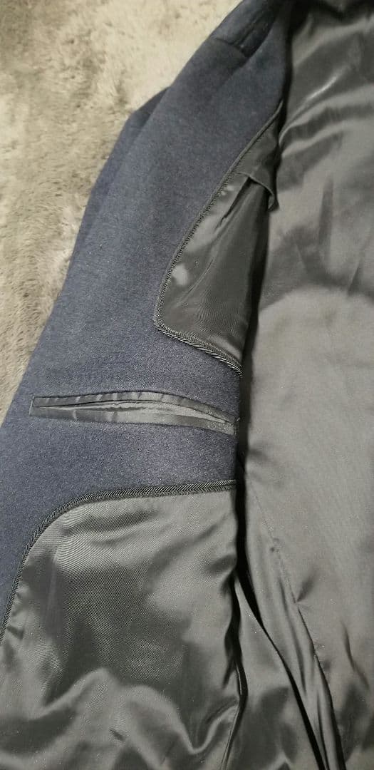 【未使用】ナノユニバース　ダメリーノ ウールミックス　セットアップ 　ネイビーM