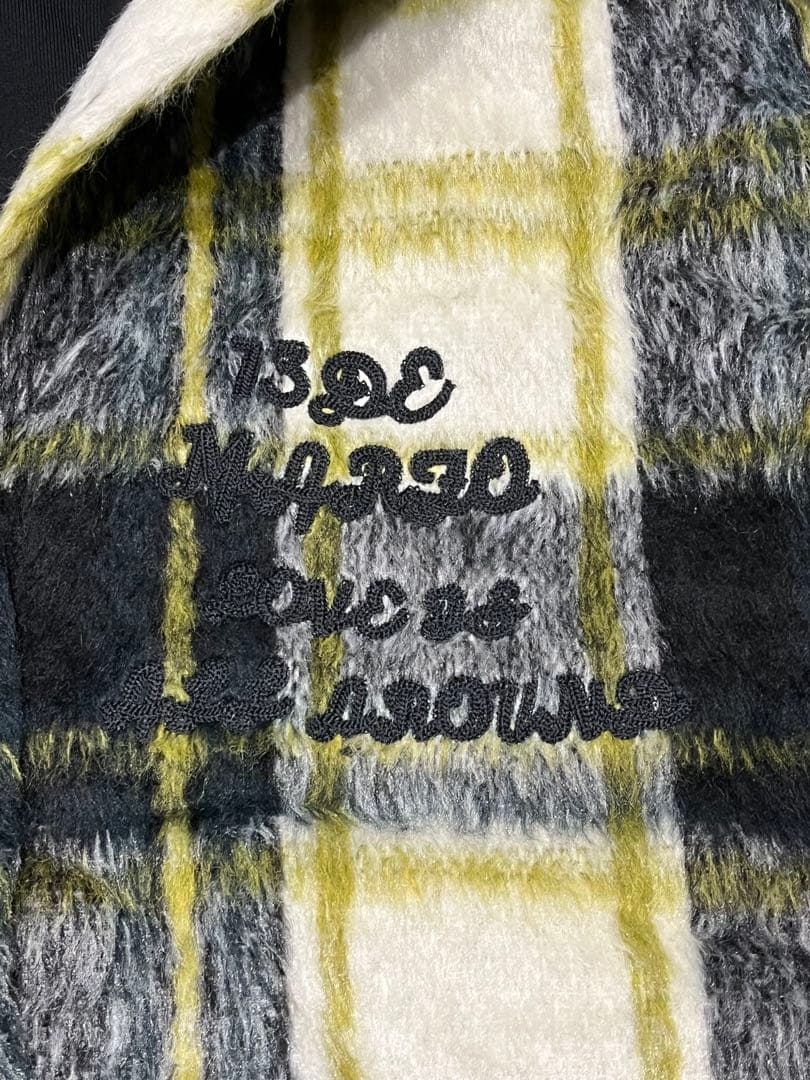 新品 13DE MARZO ジャケット チェック柄　テディベア付き フード付き