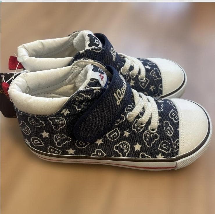 新品★定価26,400円ミキハウスDOUBLE.B ハイカットスニーカー18cm