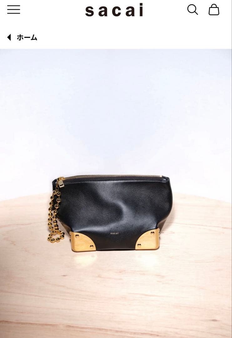 Sacai コーナーメタルクラッチ