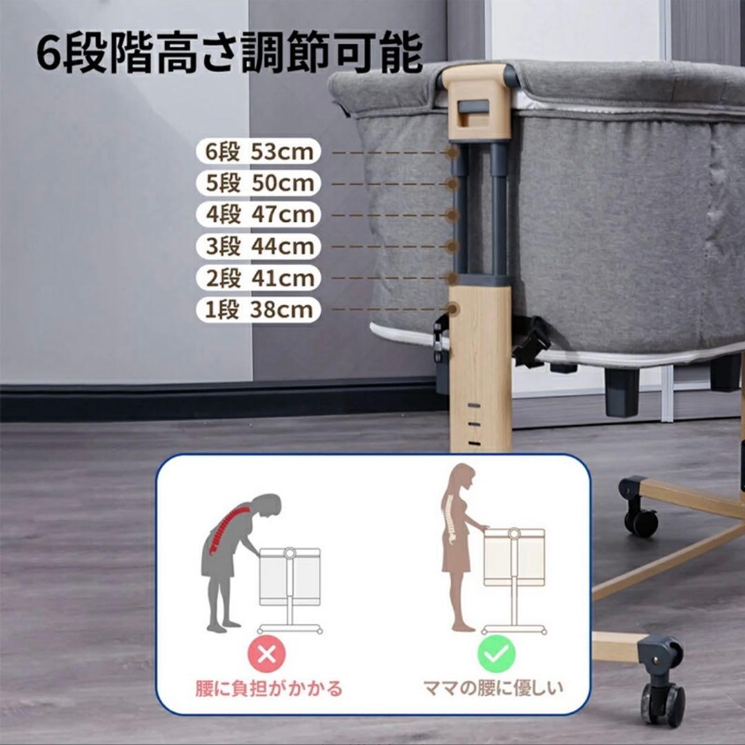 HZDMJ ベビーベッド 折りたたみ