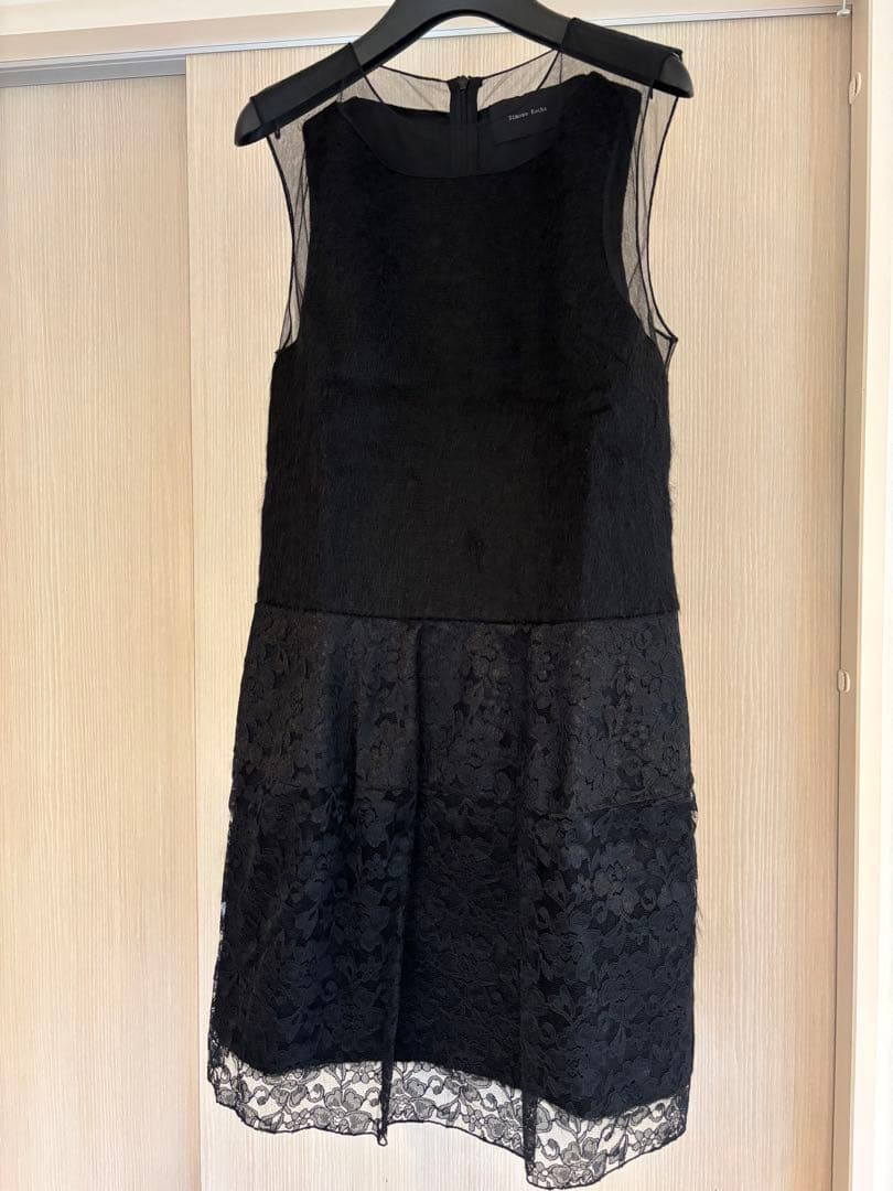 Simone Rocha ブラックレースノースリーブドレス