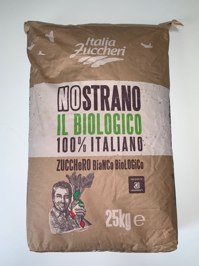 オーガニック甜菜糖（てんさい糖）　25kg　EUオーガニック認証　イタリア産