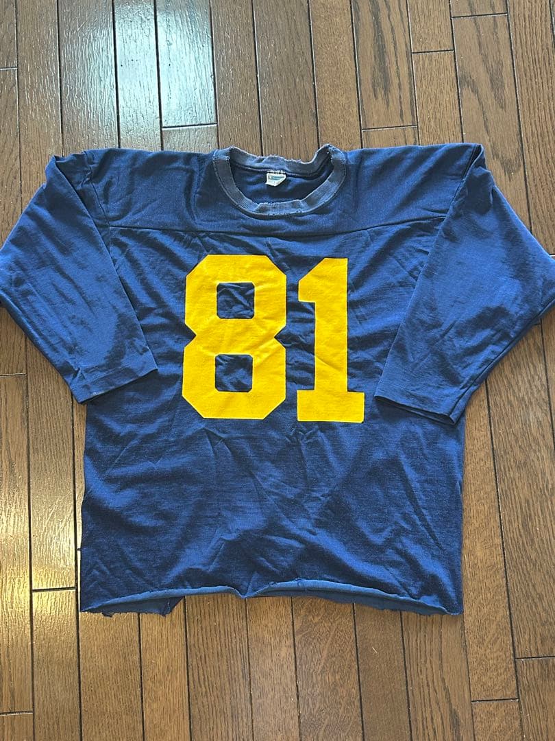 Lサイズ 70s〜80s USA製 Championフットボールシャツ