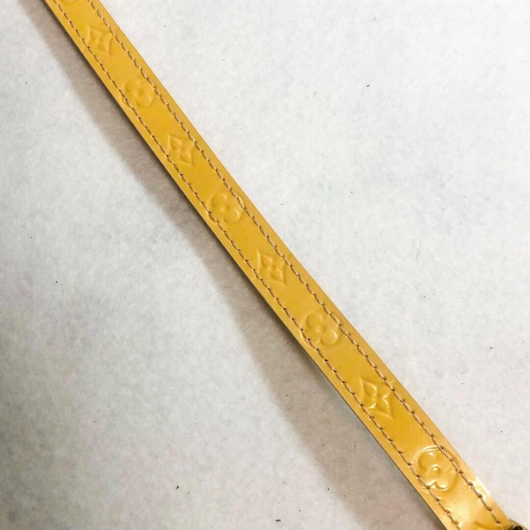 LOUIS VUITTON ヴェルニ ベルト ブレスレット ベージュ