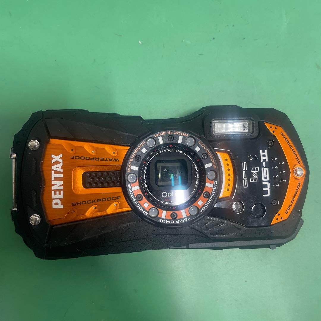 【本体+バッテリー】 PENTAX Optio WG-IIオレンジ