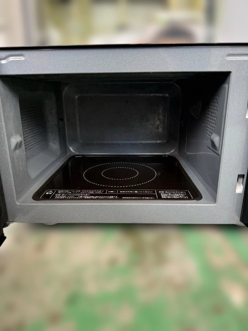 cosmonature 電子レンジ 黒 2022年製　S11