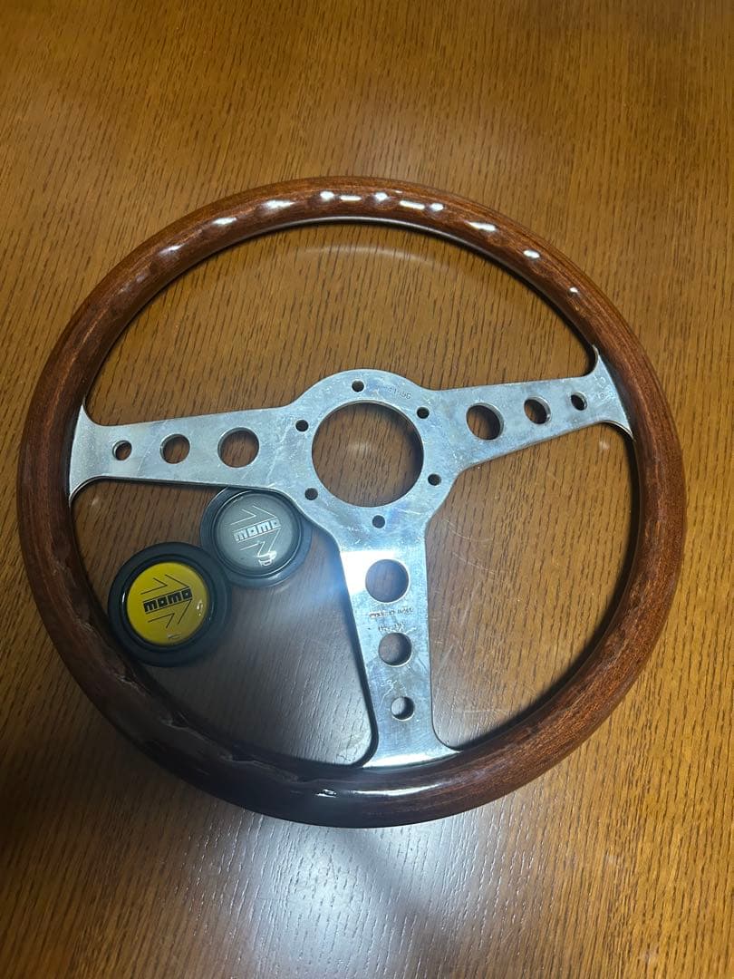 正規品momo モモ スーパーインディ ステアリング ハンドル ナルディ ウッド