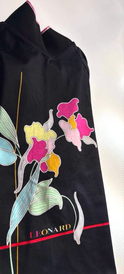 LEONARD SPORTレオナールハイネックカットソー上質感シンプル　綿100