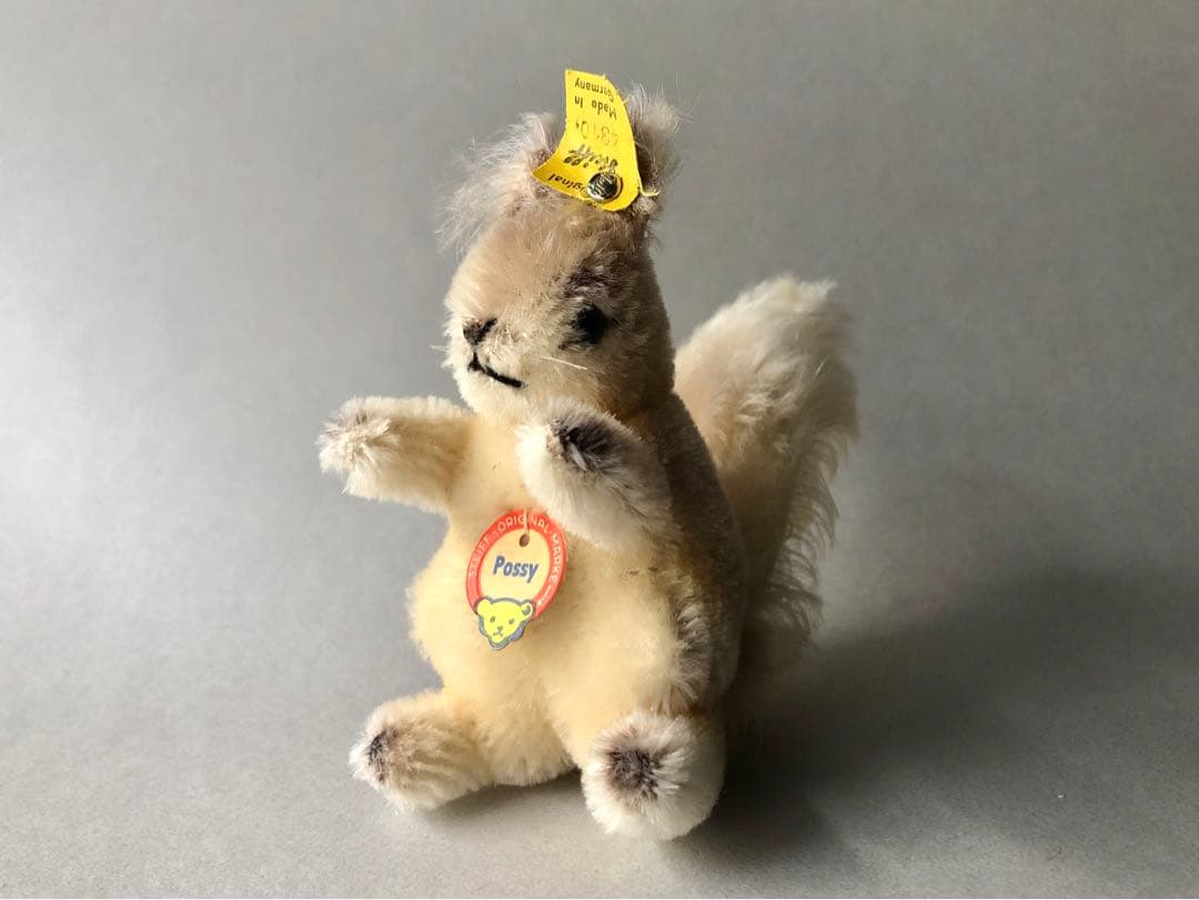 Steiff 　リスのPossy　グレー