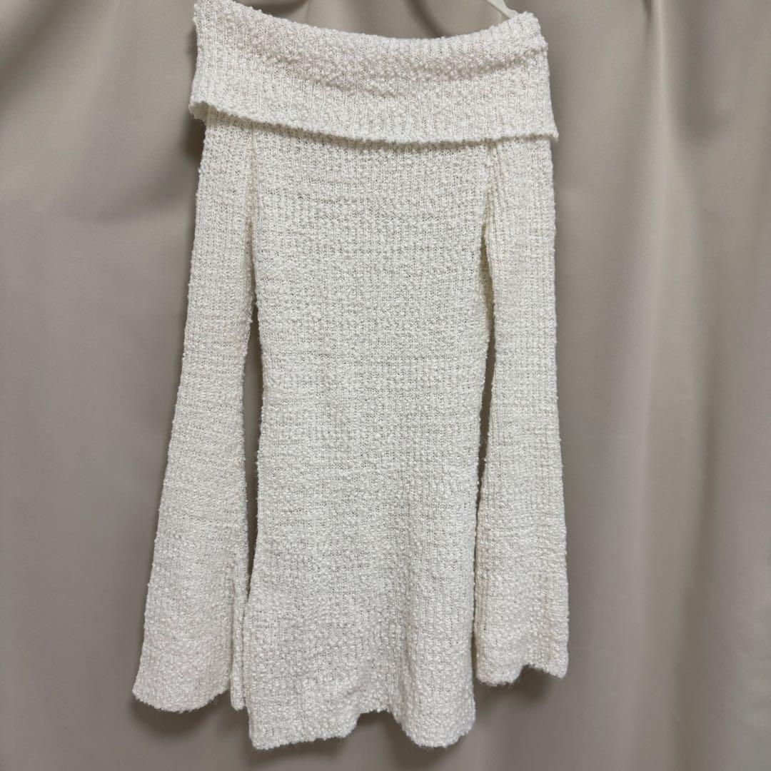 andmary Aurora knit mini dress ニットワンピース