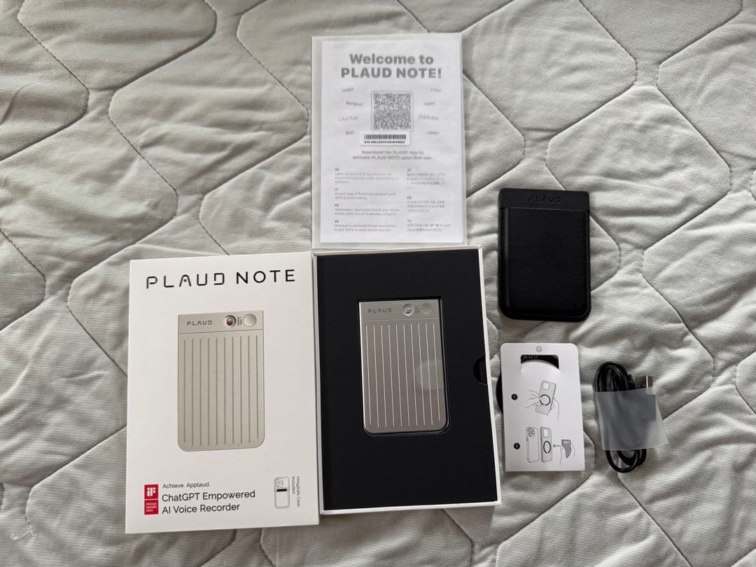 PLAUD NOTE AI ボイスレコーダー GPT-4o連携 文字起こし