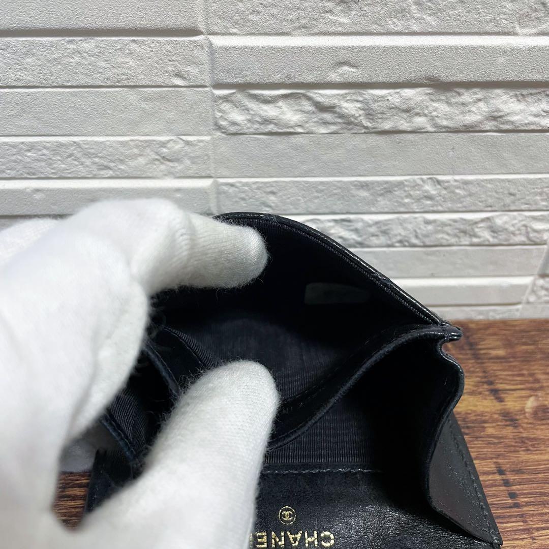 シャネル マトラッセ ラムスキン ミニココマーク ケース ブラック