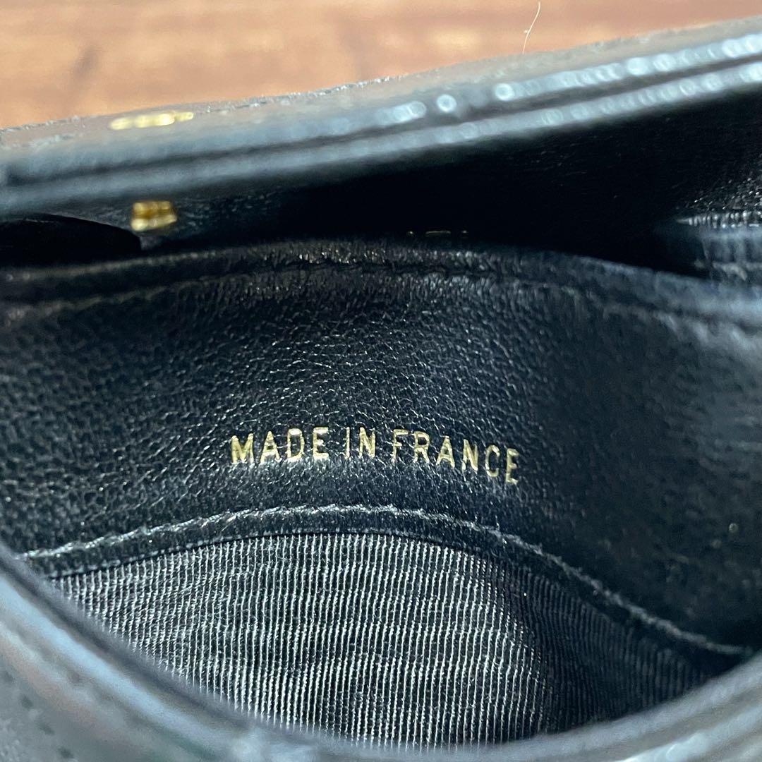 シャネル マトラッセ ラムスキン ミニココマーク ケース ブラック