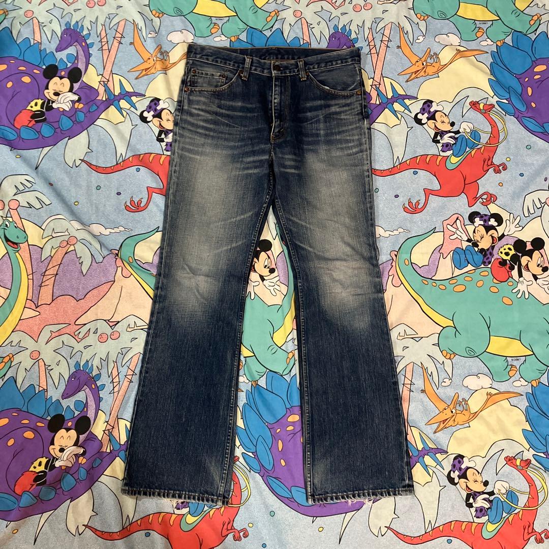 00sリーバイス517 デニムパンツ　フレア　ブーツカット ヒゲ　縦落ち　W34
