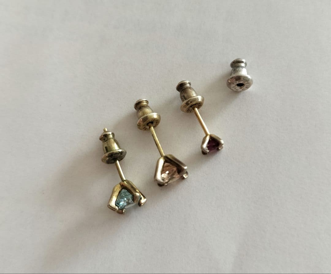 e.m. ジルコニア　ピアス　4点セット　イーエム