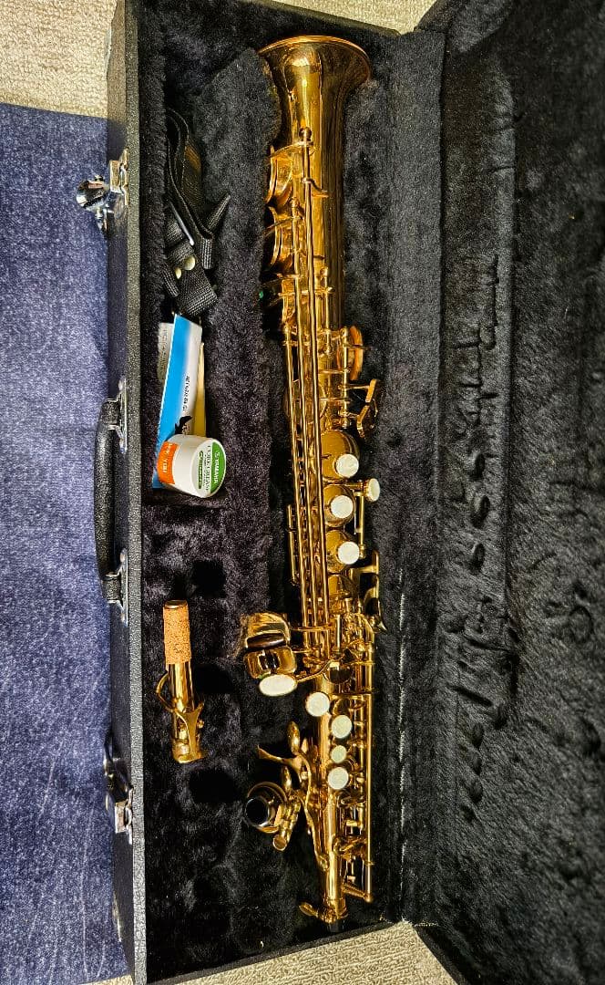 MAXTONE ソプラノサックス 管楽器 ハードケース付属