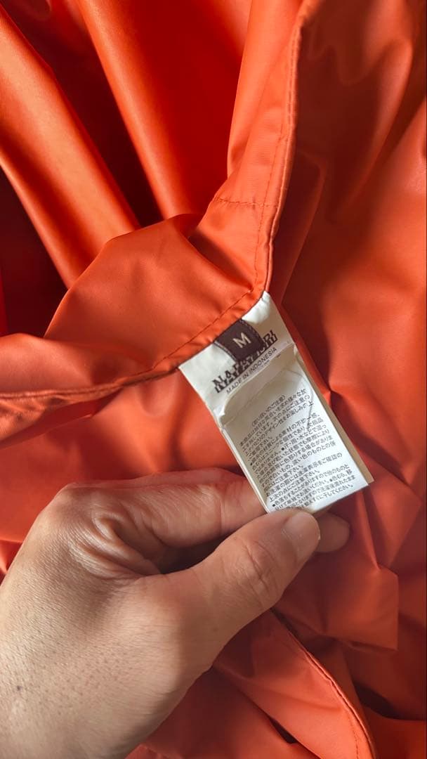 NAPAPIJRI オレンジ レインウェア Mサイズ