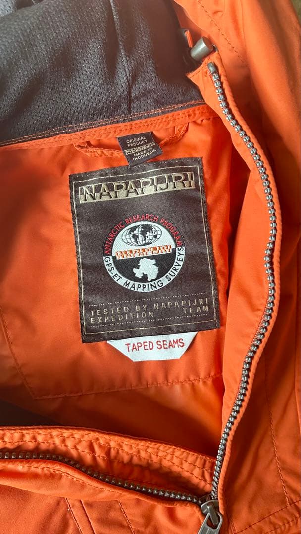 NAPAPIJRI オレンジ レインウェア Mサイズ