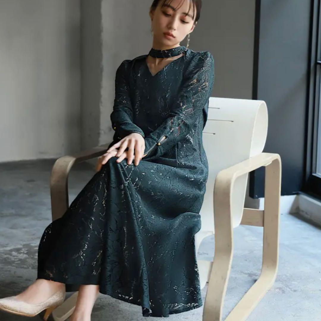 最終値下げ★kana レースバックオープンティアドロップドレス M オケージョン