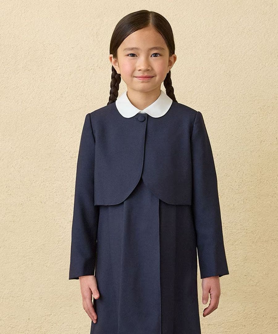 美品 ミキハウス　フォーマル　お受験　110 アンサンブル　ウール