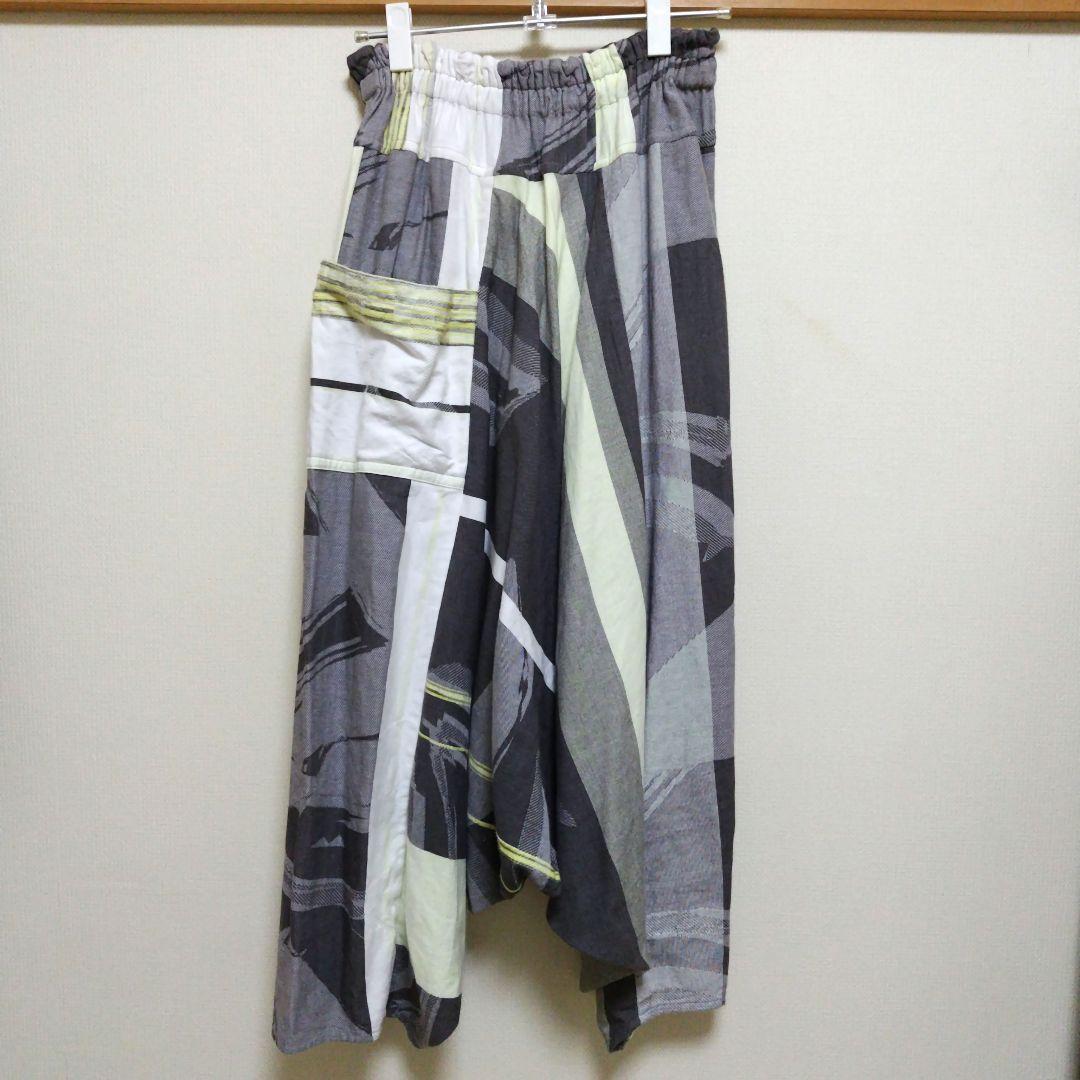 tamaki niime ★ タルンパンツ ロング イエロー/グレー