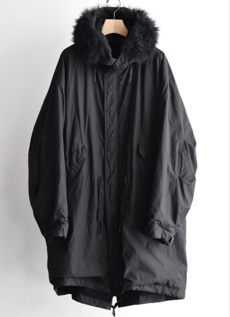 COMOLI 25AW コットンナイロンミリタリーフーデッドコート 2