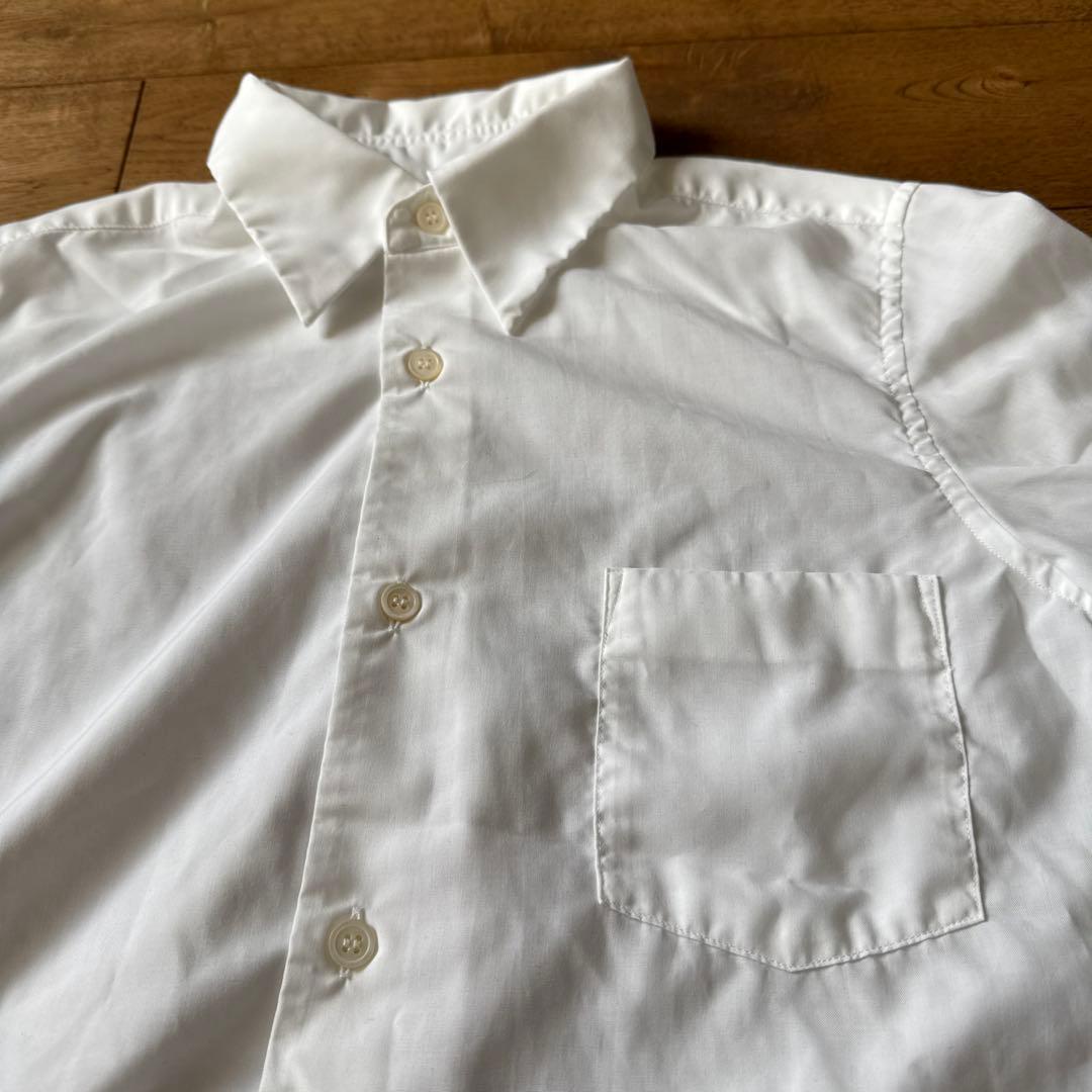 COMME des GARÇONS エステル長袖シャツ（白） XS