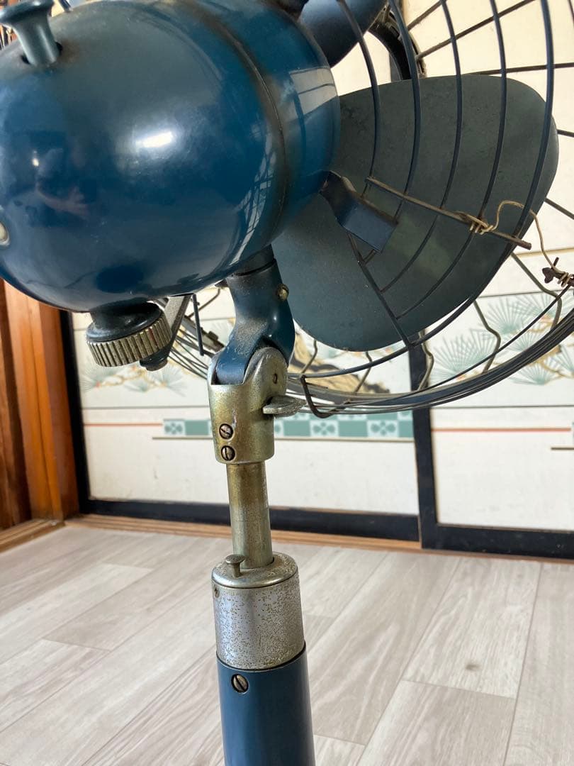 希少 FUJIDENKI レトロ 扇風機 サイレントファン アンティーク 稼動品