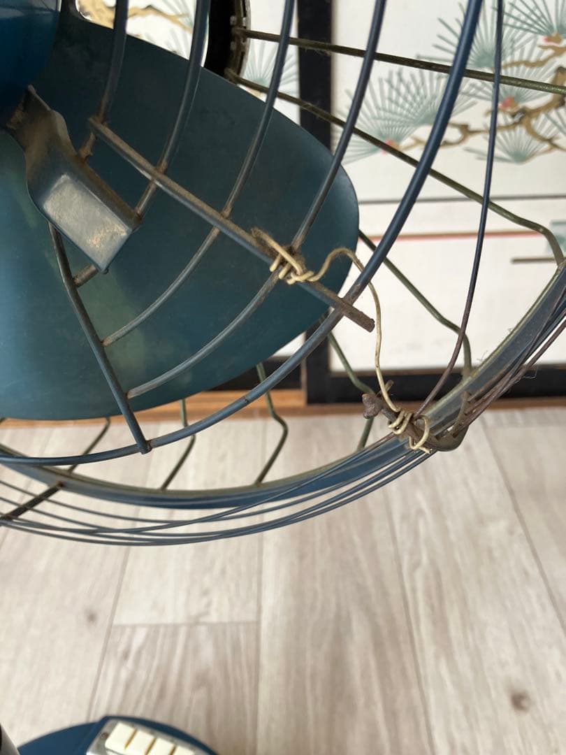 希少 FUJIDENKI レトロ 扇風機 サイレントファン アンティーク 稼動品