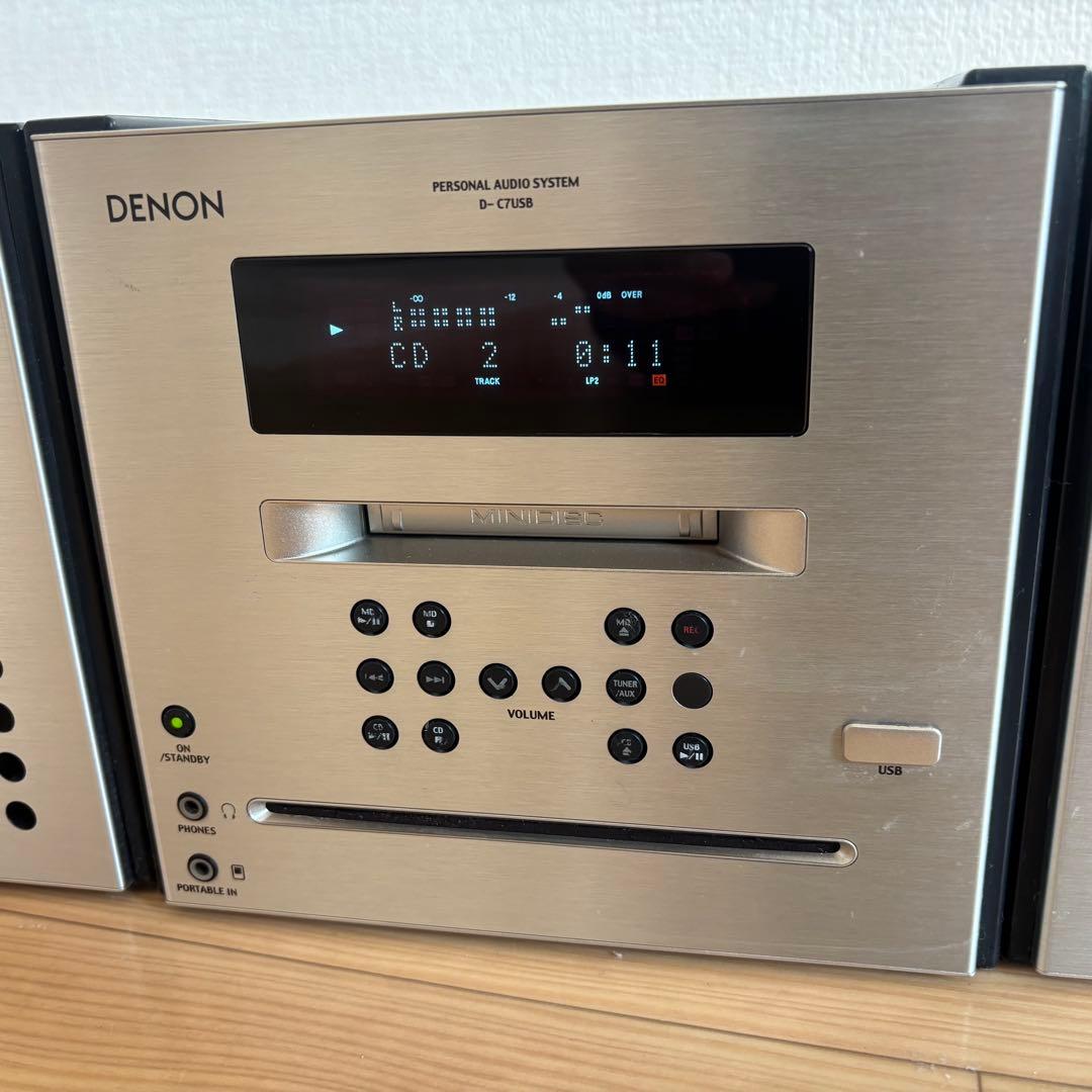 DENON　CD・MDコンポ　D-C7USB デノン