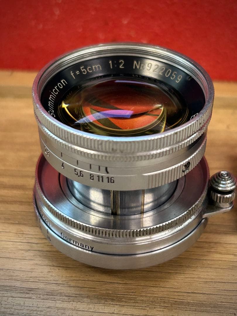 トリウム　Summicron 5cm f/2 レンズ Lマウント　Leica