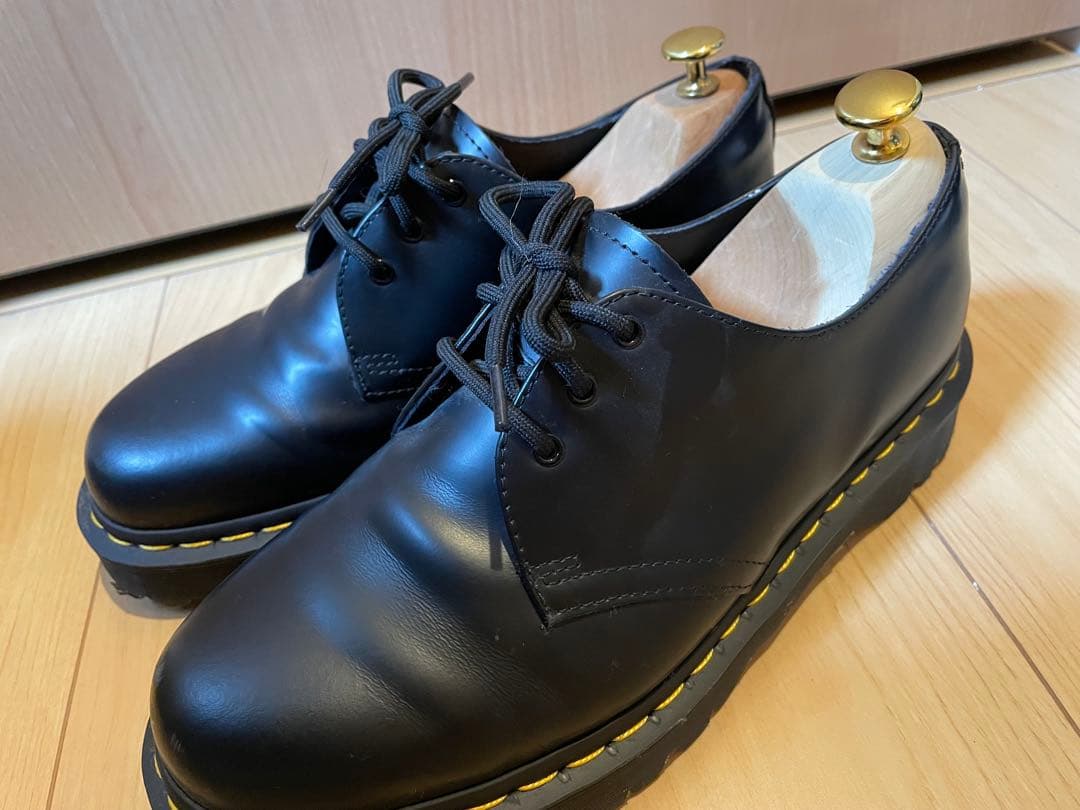Dr. Martens ブラックレザーシューズ UK8