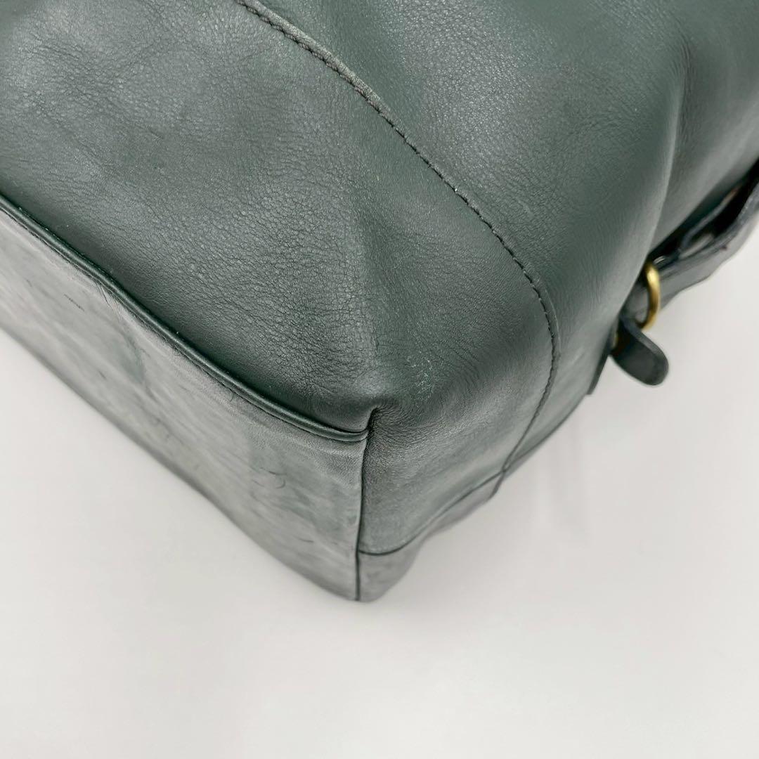 coach vintage オールドコーチ ボストンバッグ レザー グリーン