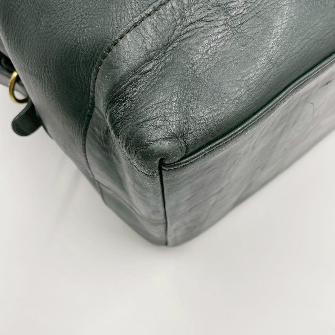 coach vintage オールドコーチ ボストンバッグ レザー グリーン