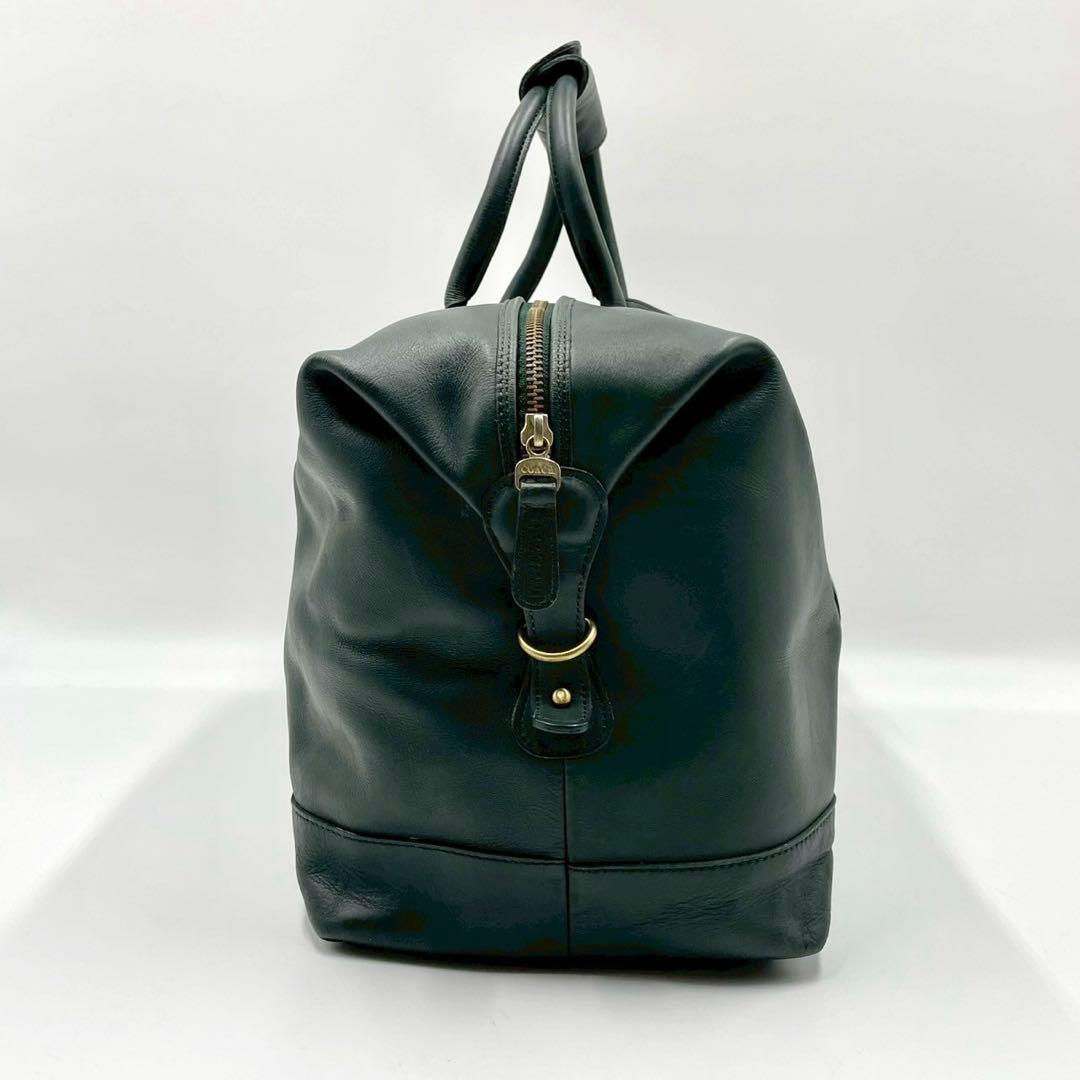coach vintage オールドコーチ ボストンバッグ レザー グリーン