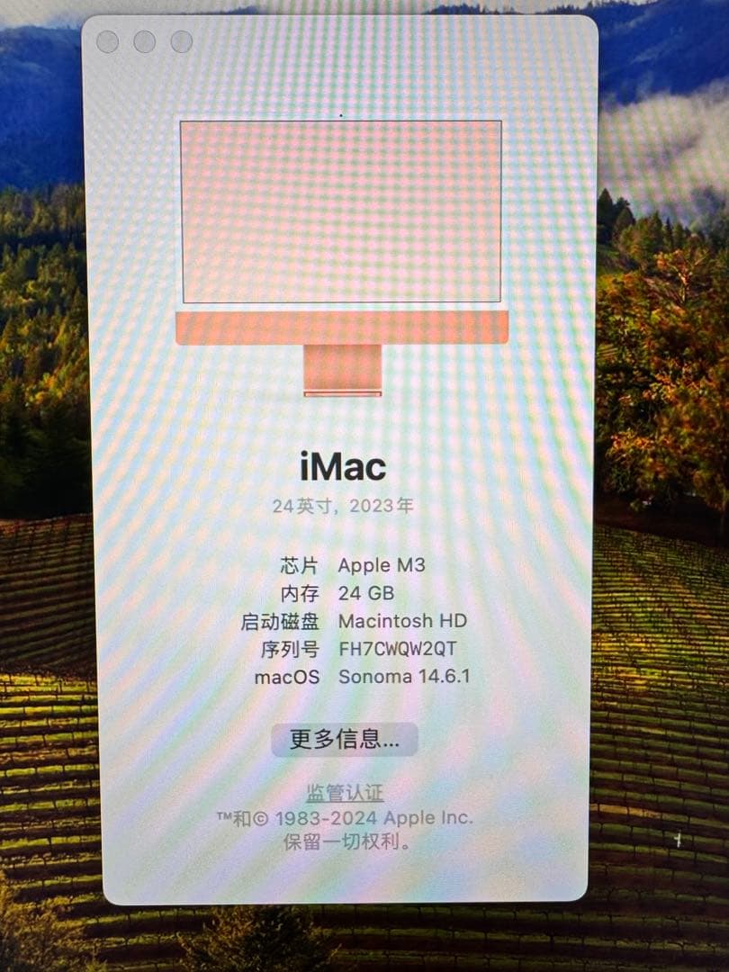 iMac24インチ2023オレンジ(M3/24GB/2T)